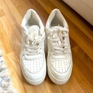 Steve Madden Platform White Sneakers